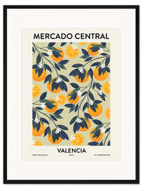 Gerahmter Kunstdruck Mercado Central Valencia