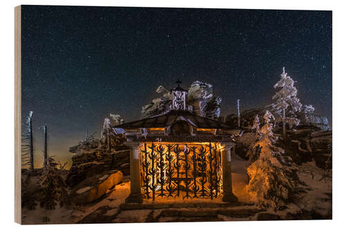 Tableau en bois Bishop Neumann Chapel