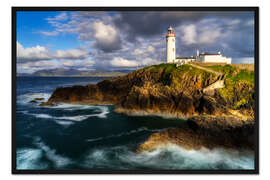 Gerahmter Kunstdruck Leuchtturm Fanad Head