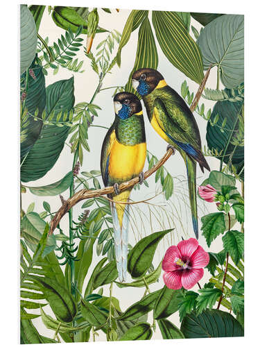 Tableau en PVC Tropical Birds III