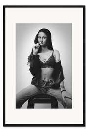 Gerahmter Kunstdruck Hot Mona