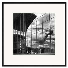 Gerahmter Kunstdruck Himmel und Architektur in Berlin