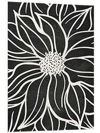 Foam board print Abstract flower