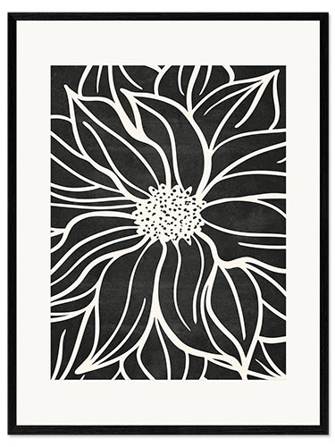 Innrammet kunsttrykk Abstract flower