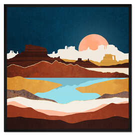 Gerahmter Kunstdruck Wüstenmondsee