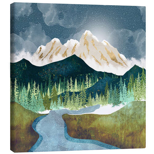 Canvas print Mountain River