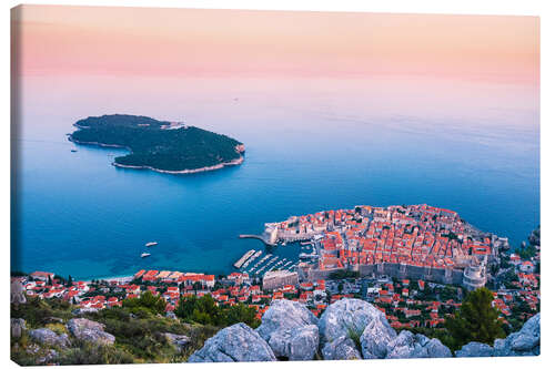 Canvastavla Dubrovnik at sunset, Croatia