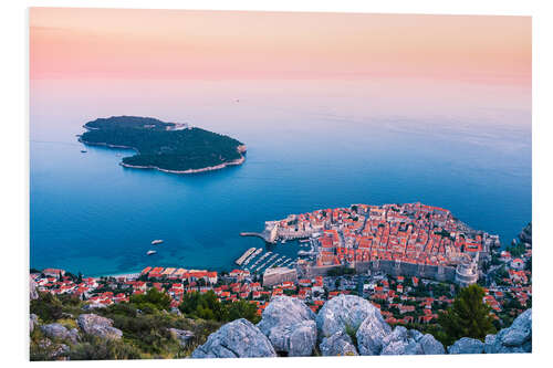 Bilde på skumplate Dubrovnik at sunset, Croatia