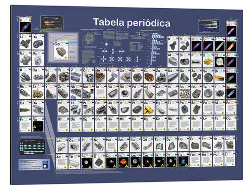 Aluminiumsbilde Periodesystemet (portugisisk)