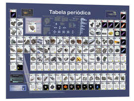 Foam board print Periodic Table of the Elements (Portuguese)