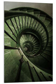 Gallery print Spiral Green Staircase II