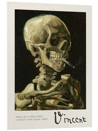 Tableau en PVC Head of a Skeleton with a Burning Cigarette, 1885