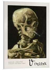 Galleritryk Head of a Skeleton with a Burning Cigarette, 1885