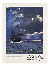Poster Boating by Moonlight
