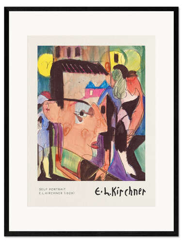 Gerahmter Kunstdruck Selbstportrait