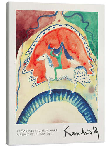 Tableau sur toile Design for the blue Rider I