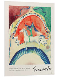 Hartschaumbild Design für den Blauen Reiter I - Wassily Kandinsky