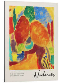 Magnettafel Der orangefarbene Weg