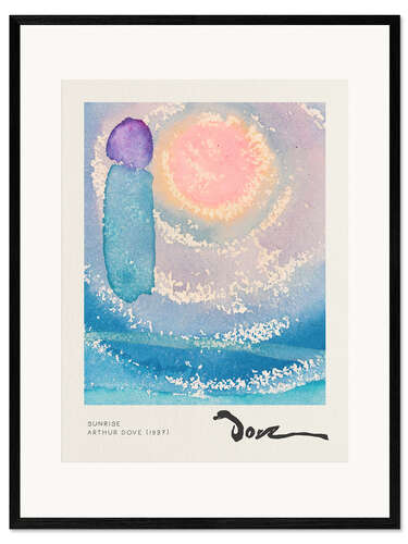 Impressão artística com moldura Sunrise