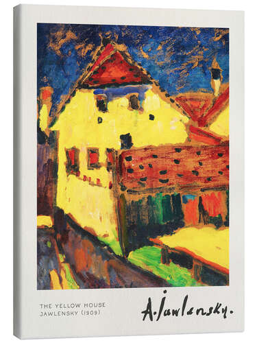 Canvas print The Yellow House