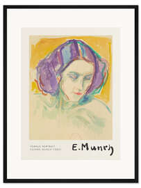 Gerahmter Kunstdruck Weibliches Porträt