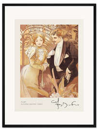 Gerahmter Kunstdruck Flirt, 1895