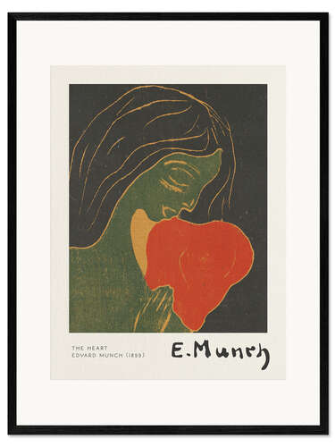 Impression artistique encadrée The Heart, 1899