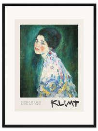 Gerahmter Kunstdruck Bildnis einer Dame