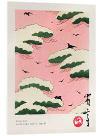 Stampa su vetro acrilico  Japandi - Pink Sky - Watanabe Seitei