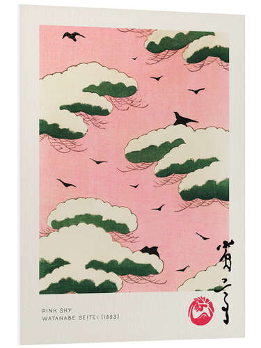 Stampa su PVC Japandi - Pink Sky