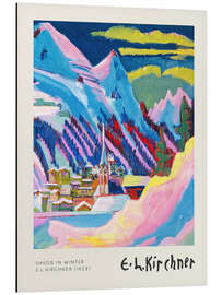 Magnettafel Davos im Winter