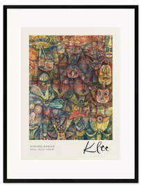 Impression artistique encadrée Strange Garden, 1923