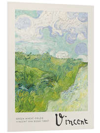 Foam board print Green Wheat Fields, Auvers, 1890