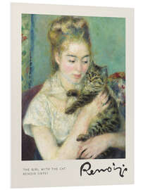 Foam board print The Girl with the Cat, 1875