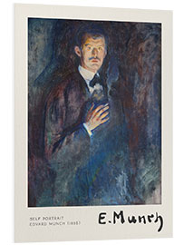 Foam board print Self-Portrait with Cigarette, 1895