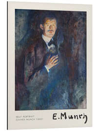 Magnettafel Selbstbildnis mit Zigarette, 1895