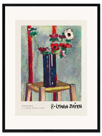 Ingelijste kunstdruk Anemones
