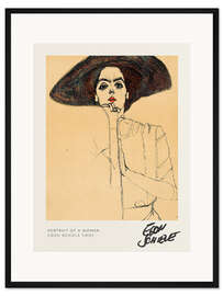 Gerahmter Kunstdruck Porträt einer Frau