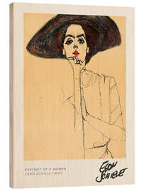 Cuadro de madera Portrait of a Woman
