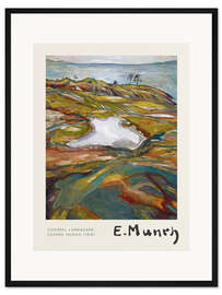 Gerahmter Kunstdruck Küstenlandschaft