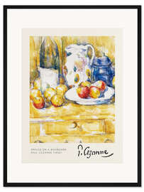 Gerahmter Kunstdruck Äpfel auf einem Sideboard