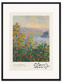 Gerahmter Kunstdruck Blumenbeete in Vétheuil, 1881 - Claude Monet