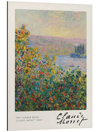 Magnettafel Blumenbeete in Vétheuil, 1881