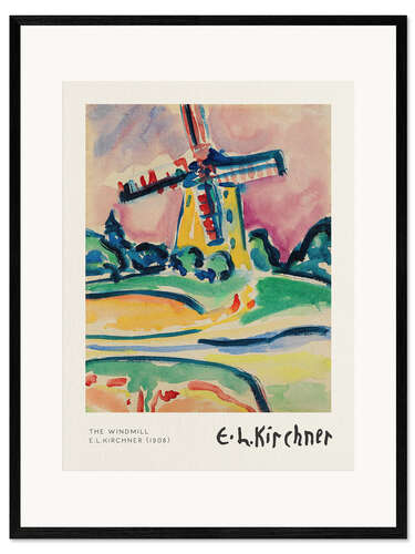 Kehystetty taidepainatus The Windmill
