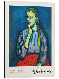 Magnettafel Porträt eines Mädchens