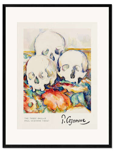 Impression artistique encadrée The Three Skulls