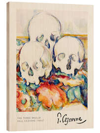 Tableau en bois The Three Skulls