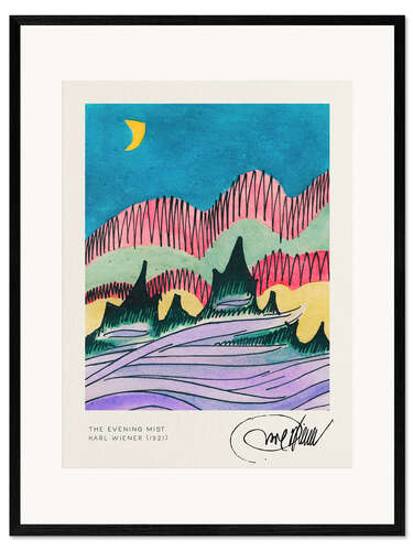 Framed art print The Evening Mist