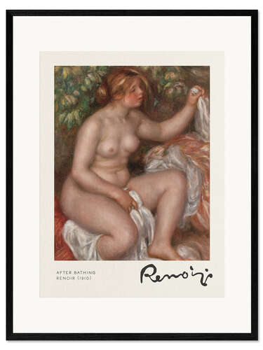 Gerahmter Kunstdruck After Bathing