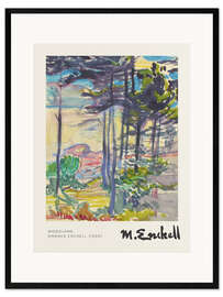 Ingelijste kunstdruk Woodland